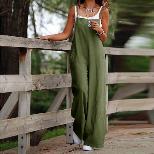 Damen baggy latzhose jumpsuit - damen,