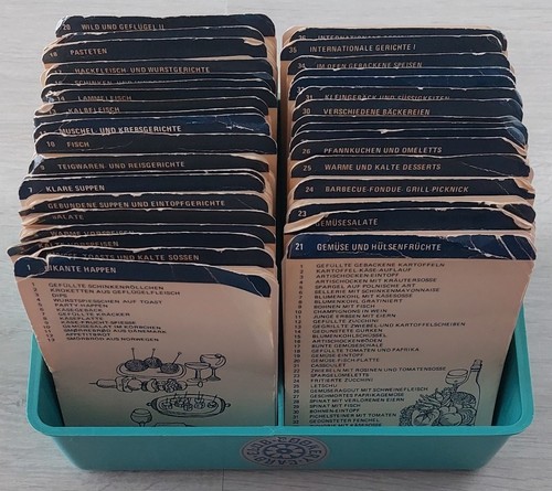 Rezeptkarten set box mit - rezeptkarten,