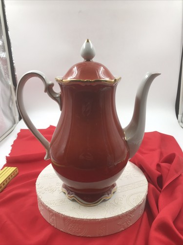 Kaffeekanne lettin rot weiß - kaffeekanne,