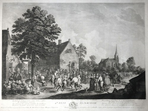 Kupferstiche teniers volksfest - kupferstiche,