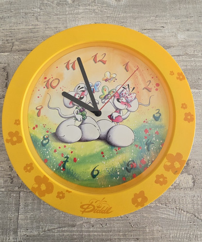 Diddl wanduhr rund - rund, analog
