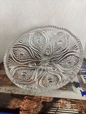 Edle Kristallschale auf drei Füßen Kristall Schleuderstern Omas Vitrine