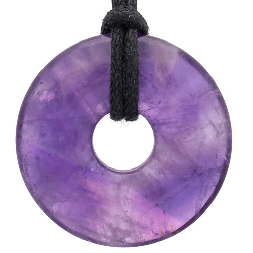 Amethyst donut anhänger - amethyst,
