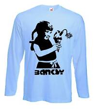 BANKSY DYNAMITE ICE CREAM GIRL LANGARM T-SHIRT - Farbwahl