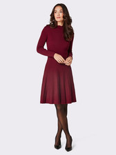 Strickkleid rot 50 Damen Creation L Stehkragen "dunkelrot" UVP:179€ 1.864
