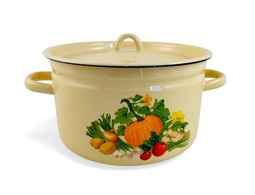 Emaille suppen kochtopf - emaille, mit