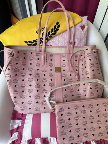 Mcm liz shopper soft - shopper, pink
