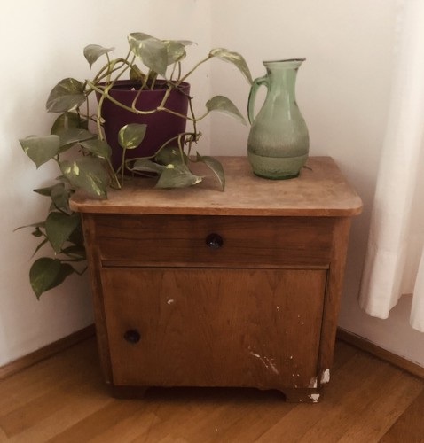 Vintage nachttisch kommode - nachttisch, /