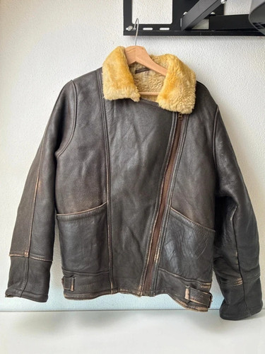 Vintage sheepskin fliegerjacke - vintage,
