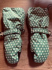 Ducksday *NEU* Handschuhe  ca. 6-8 J  Gr. L grün ⭐️Sterne Thinsulate Fäustlinge