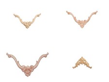 Eck-Ornamente aus Holz zur