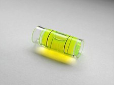 Mini Wasserwaage längliche Libelle Gelb | Länge 39mm  Durchmesser 15mm