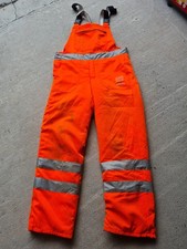 Schnittschutz Latzhose Schutzhose Forsthose Forstschutzhose Novotex orange THW