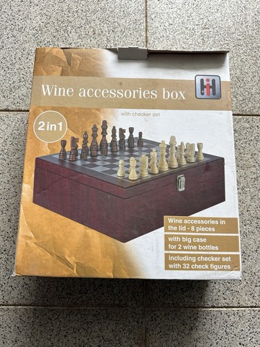 Weinkiste schachbrett - weinkiste,