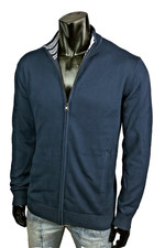 CASUAL STRICK SWEATJACKE MODERN RARE INDIGO WINTER JACKE PULLI STYLER FRESH XL