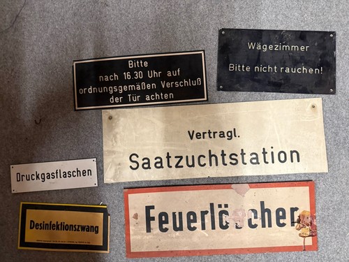 Altes schild ddr - altes,