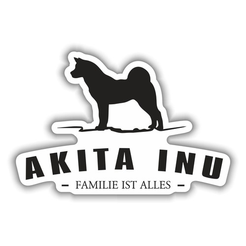 Wetterfester aufkleber akita - wetterfester,