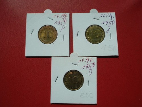 Pfennig 1950 d f - 1950,