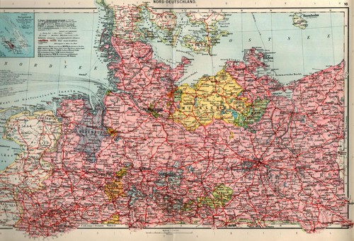 Landkarte nord deutschland - landkarte., nord-deutschland