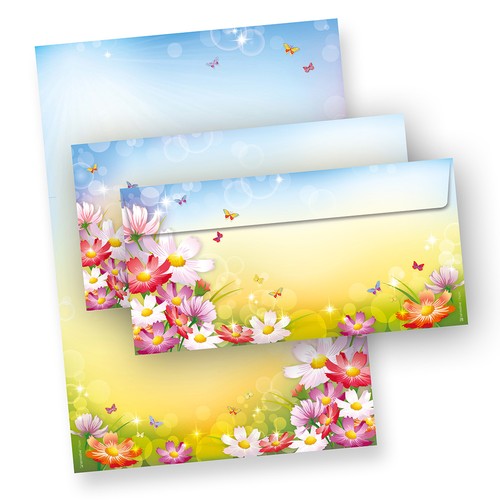 Briefpapier set bunt - briefpapier,