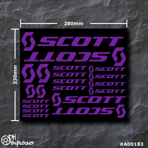 Scott sticker lila - lila, |