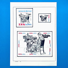 Streichholzetiketten IFA Lucifers BELGIEN Serie 11-20 "Die Papierpresse"