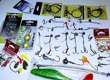 Große Raubfischset +  Fertiegmontage +  Vorfachen + Gigkopfen + Offsethaken