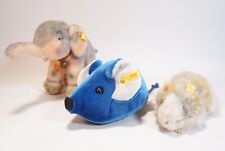 3er Set Steiff Cosy Trampy KFS 4880/20 Maus KFS 991219 Meerschwein KF 2255/15
