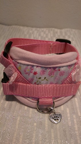 Hundegeschirr rosa blumen - ,