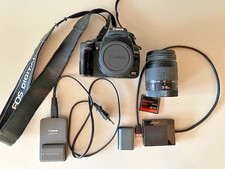 Canon EOS 350D + Zubehörpaket: Objektiv, 2Akkus/Ladeschale, Speicherk., Leseger.