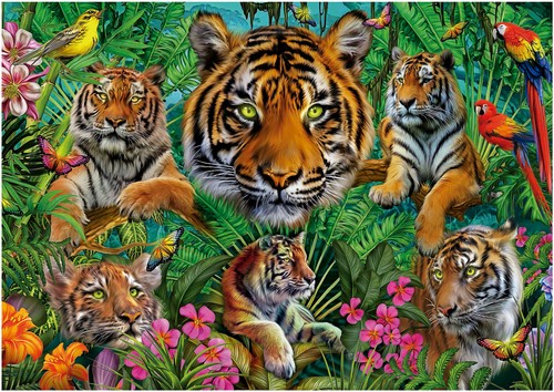 Puzzle tiger immer - (500,