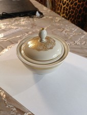 Alte Zuckerdose Vor Weimar Porzellan Apart Mit Goldrand 16018