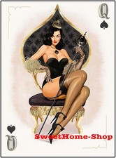 Pin Up Karte Queen Sexy Girl