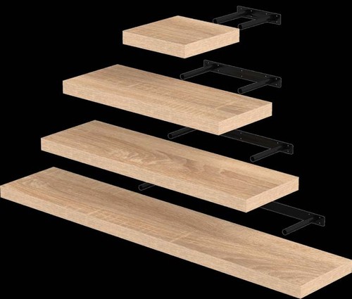 Domax schweberegal 3er set - schweberegal, 3er-set