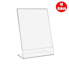 10x L-Aufsteller Werbeaufsteller Tischaufsteller Menüaufsteller Prospekthalter