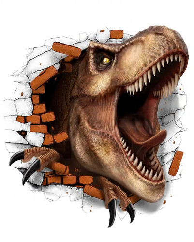 Rex dinosaurier wandtattoo - t-rex,