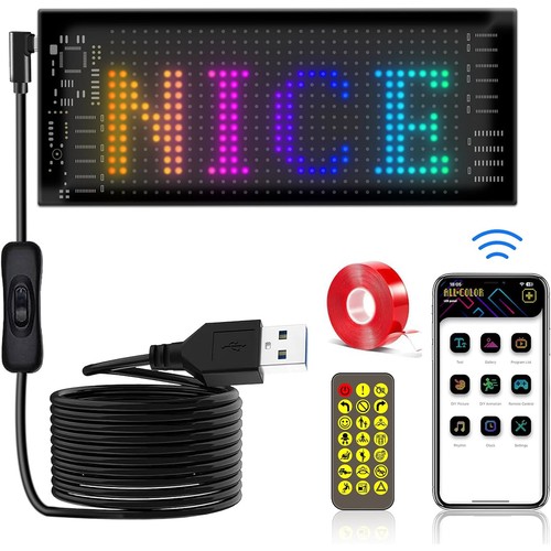 Led laufschrift teufelsaugen - led,