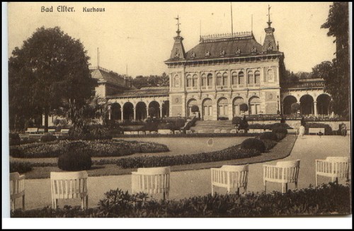 Bad elster sachsen postkarte - bad,