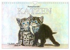 Katzen portraitierart - katzen,
