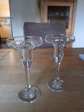 2 Glaskerzenständer von