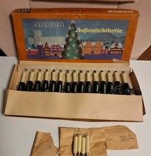 DDR NARVA Aussenlichtkette Lichterkette Weihnachtsbaum  Neu unbenutzt OVP 