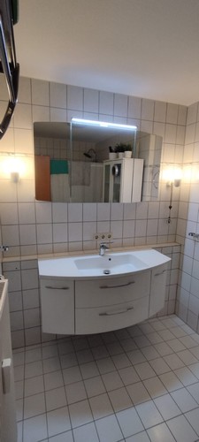 Badmöbelset weiß mit - badmöbelset,