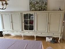 Wohnzimmerschrank Chippendale Massivholz Stilmöbel mit Vitrinen