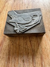 Druckstock Klischee Friedenstaube mit Olbaumzweig