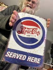 Reproduktion Pepsi Cola Schild