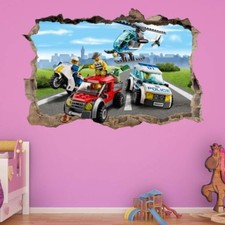 s32  Wandtattoo 140 cm Polizei