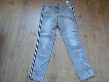 Stretch Jeans Prisley von Kenny S. Flicken grau Galonstreifen Gr. 44/32 wie neu