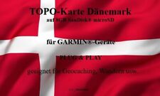Topo - Karte DÄNEMARK  2025 - 8GB für GARMIN Geocaching Wandern