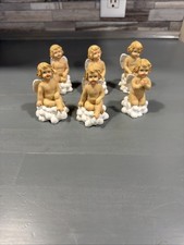 Vintage Set of 6 Cherubs Baby