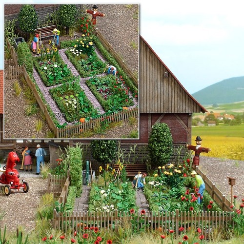 Busch 1254 bauerngarten - bauerngarten, h0